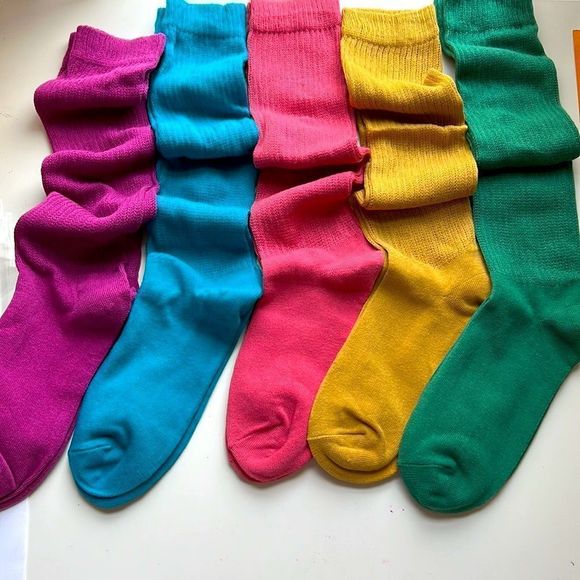 51Twenty Retro Slouch Socks Neon Brights pick your color - Picture 6 of 7